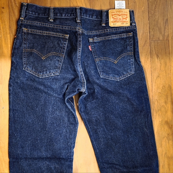 Levi's Men's 517 Dark Blue Straight Jeans 34x34 - Picture 7 of 8